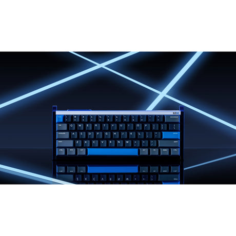 Teclado para juegos con interruptor magnético Iqunix ez60 (negro, diseño estadounidense (qwerty), gateron magnetic jade pro, 60%, rgb, teclas pbt de doble disparo)