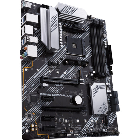 Placa base Asus Prime B550-Plus Socket AM4 (negro plateado, RAID, GB-LAN, Sonido, ATX)