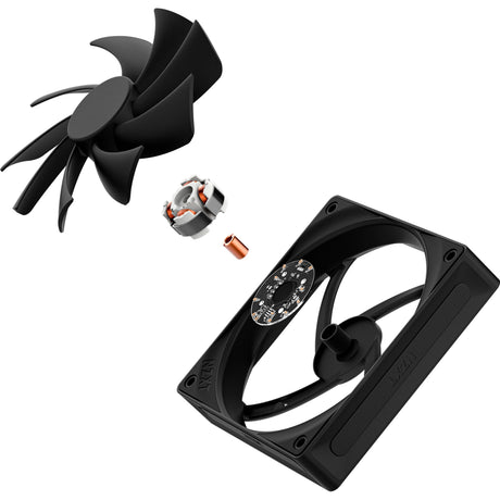 Nzxt f120q ventilador de caja (negro, 120 x 120 x 25 mm, pwm)