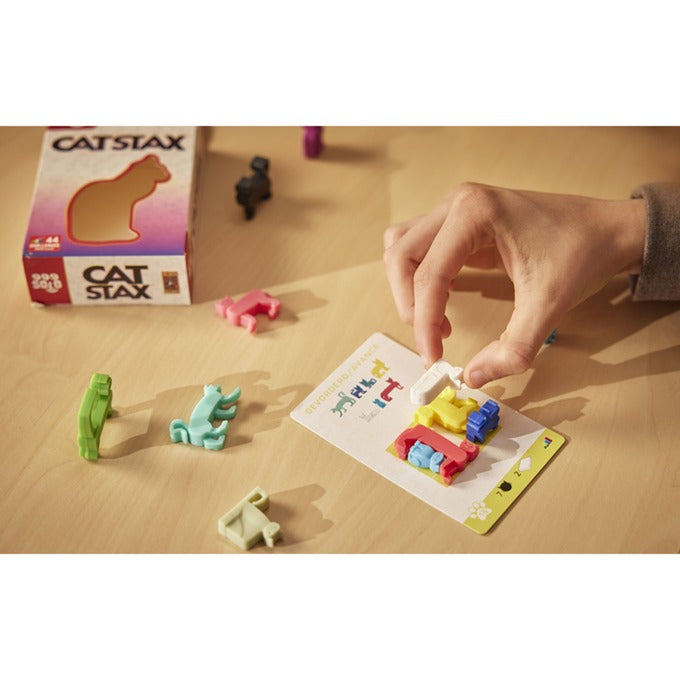 999games 999 juegos juego de pensamiento cat stax (holandés, 1 jugador, a partir de 7 años, 44 tareas)