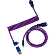 Cable aviador enrollado premium Keychron, cable en ángulo (lila, 1,08 metros)