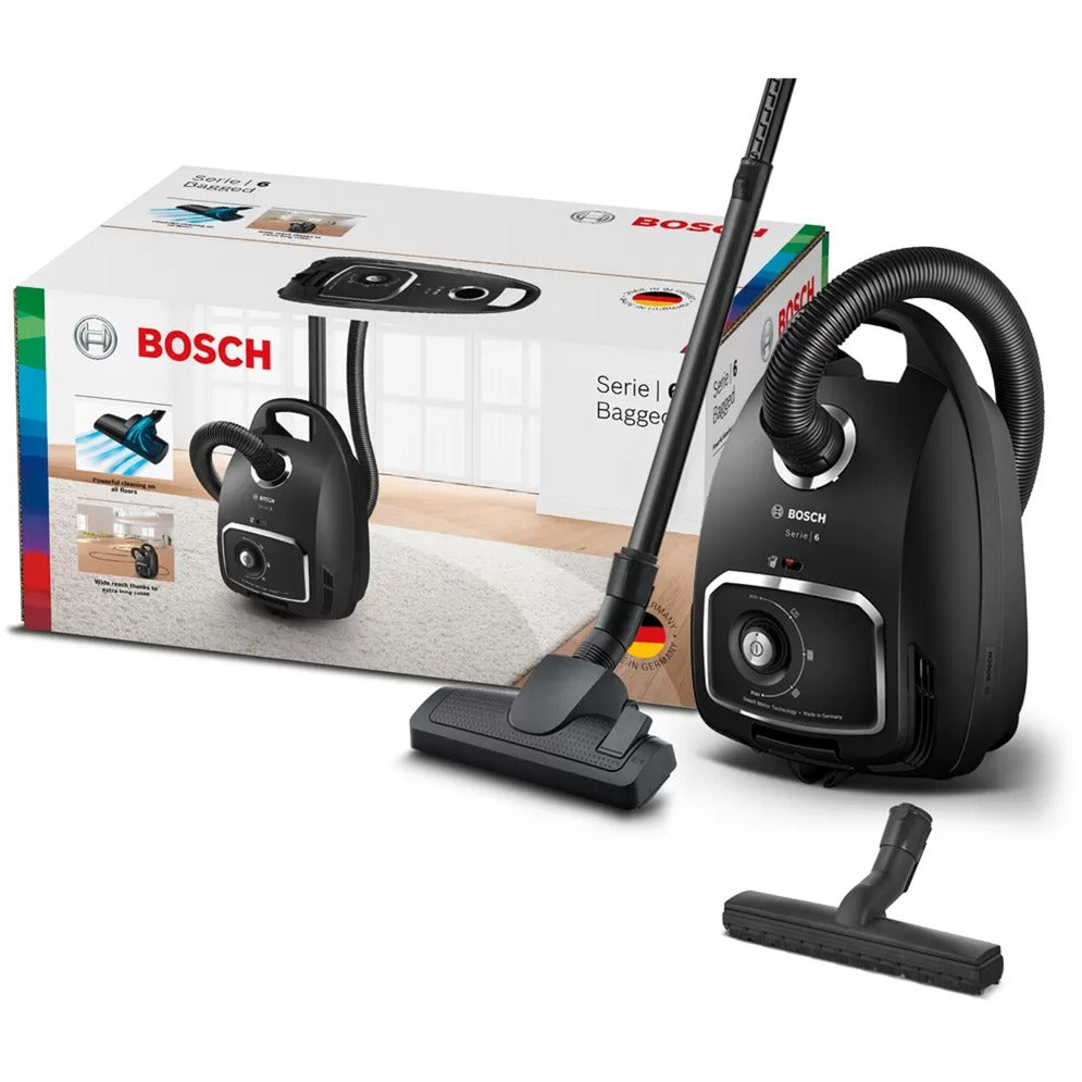Aspiradora bosch serie 6 con bolsa bgb6x320 (negra)