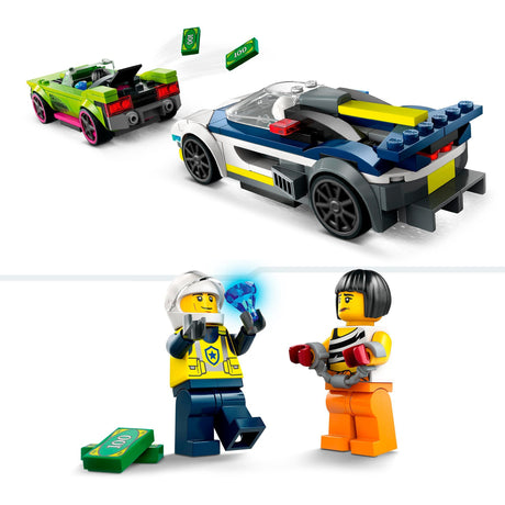 Coche de policía Lego y persecución a alta velocidad - 60415