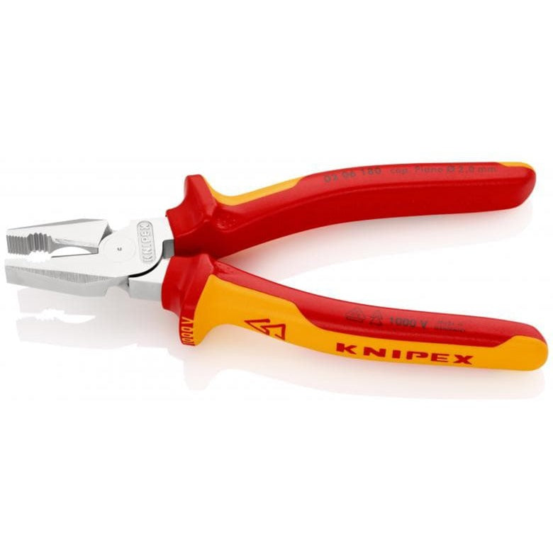 Knipex alicates universales cromados 180 mm - 0206180