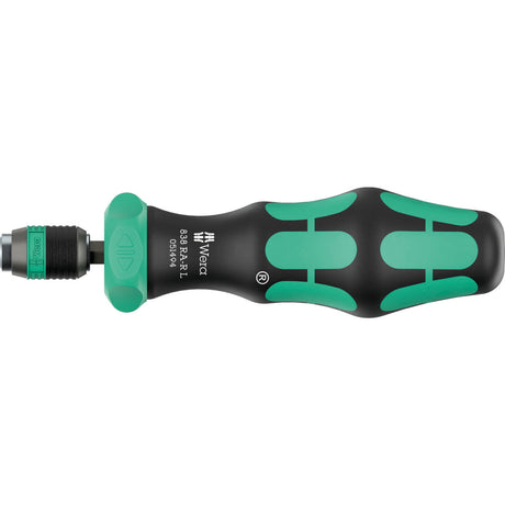 Wera 838 ra-r l portapuntas con función de trinquete, destornillador 1 4 (negro verde)