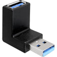 Adaptador Delock USB3.0 (negro, 90°)
