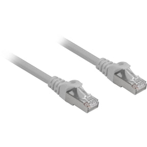 Cable de red Sharkoon SFTP, RJ-45 con Cat.6a (gris, 3 metros, libre de halógenos)