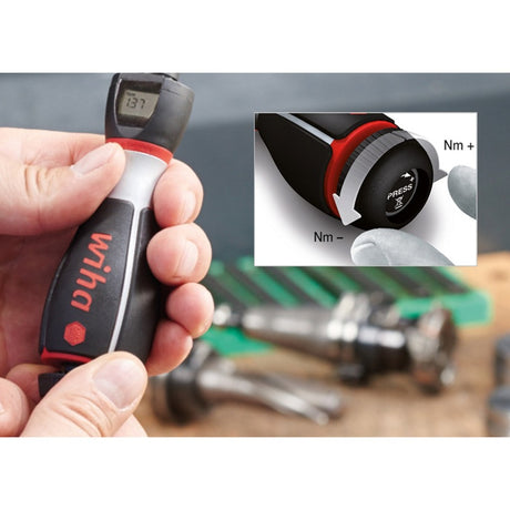 Destornillador dinamométrico Wiha itorque (negro rojo, 0,4 - 1,5 nm)