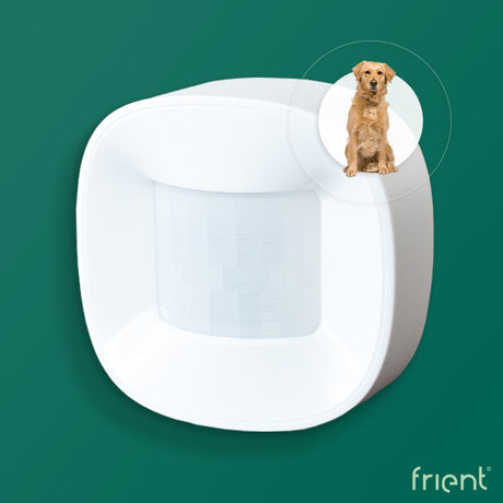 Sensor de movimiento Frient 2 detector de movimiento de mascotas (blanco, zigbee 3,0)