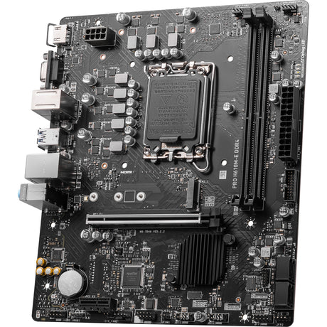 Placa base MSI Pro H610M-E DDR4 Socket 1700 (negro, GB-LAN, Sonido, µATX)