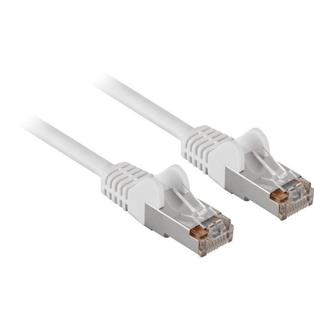 Cable de red goobay rj-45 f utp con cat.5e (blanco, 50 metros)