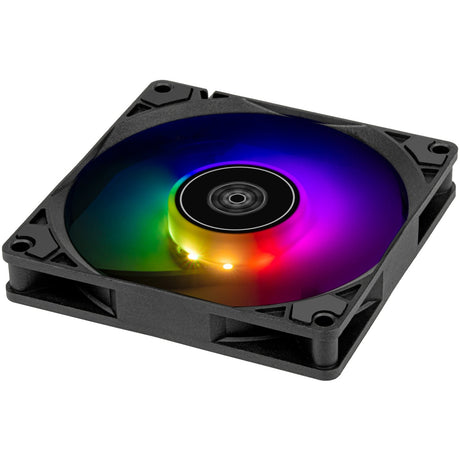 Silverstone air slimmer 90 argb ventilador de caja (negro, 92 x 92 x 15 mm, pwm)