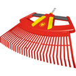 Rastrillo de hojas 4 en 1 multiestrella Wolf-garten (rojo amarillo)