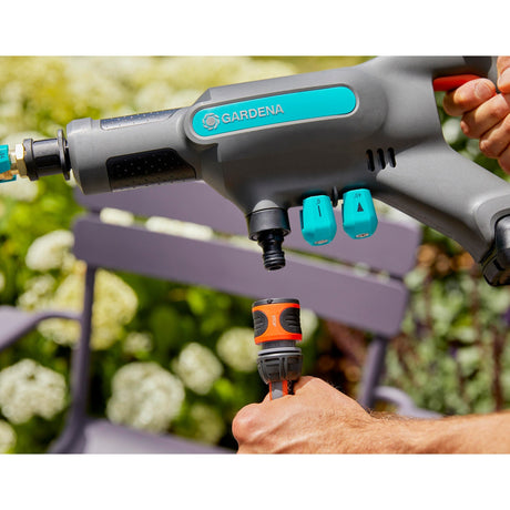 Limpiadora a presión individual Gardena aquaclean 24 18 v p4a (gris turquesa, 14800-55, batería no incluida)