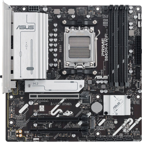 Placa base Asus Prime B840m-A Wi-Fi Socket AM5 (2,5 GB-LAN, Wi-Fi 6e, BT, Sonido, µATX)