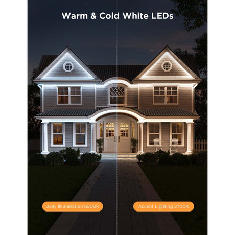 Tira LED inteligente para exterior Govee - 10 metros ip65 - rgbicww - control por aplicación - alexa google