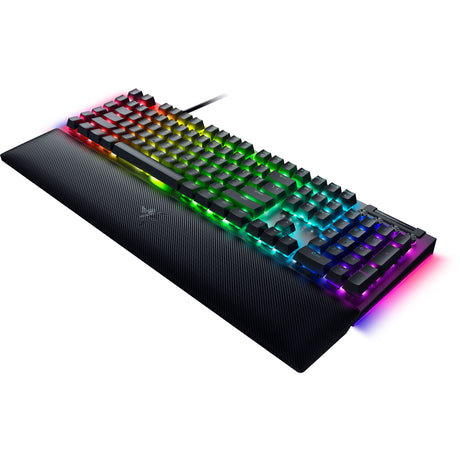 Razer blackwidow v4, teclado gaming (negro, diseño us, amarillo, leds rgb, abs doubleshot)