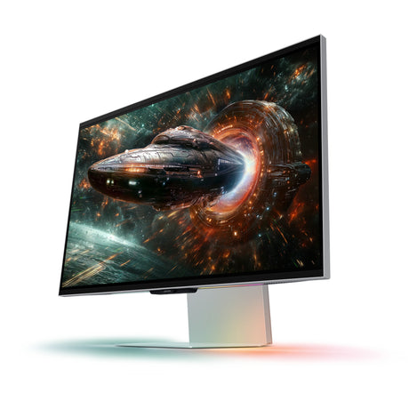 Monitor de juegos Samsung Odyssey 3D G90XF 27 4K UHD (plateado, 2x HDMI, DisplayPort, 2x USB-A, USB-B, 165 Hz)