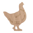 Esschert design tabla de cortar pollo l bambú 39,8x49,5x1cm fsc 100%