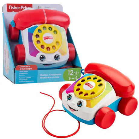 Teléfono para niños pequeños de Mattel Fisher Price.