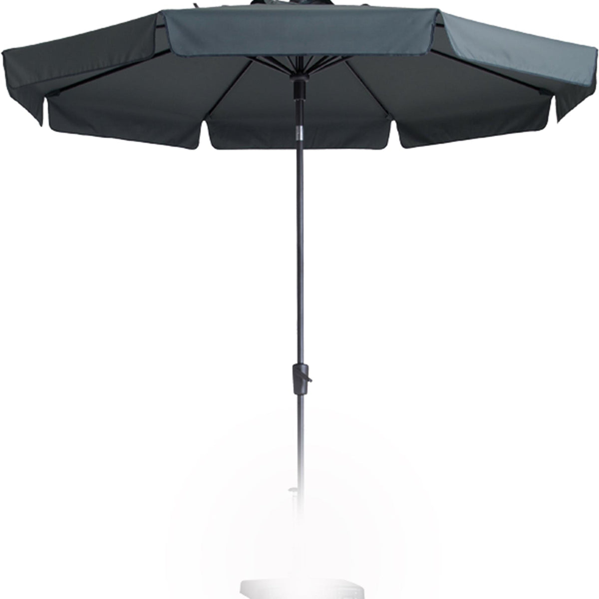 Sombrilla Madison flores 300 8, sistema giratorio + volante gris