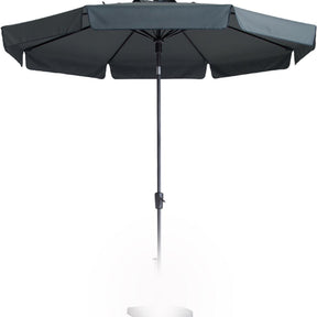 Sombrilla Madison flores 300 8, sistema giratorio + volante gris