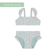 florido | bikini verde UV para niñas