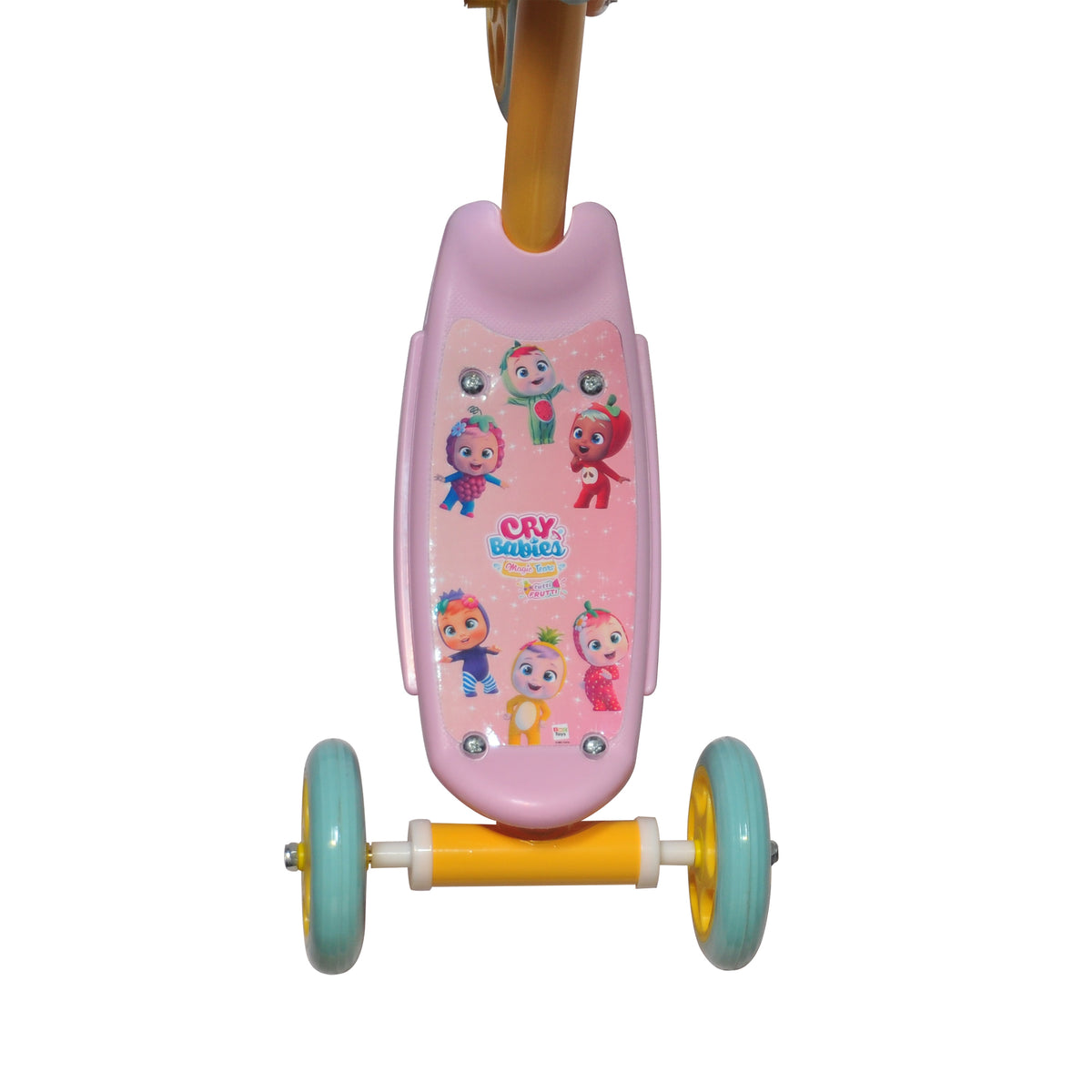 Llorando bebés pasos de color rosa amarillo
