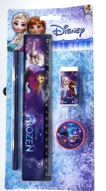 Juego de escritura sobre cartón de 4 piezas de Frozen de Van der Doelen