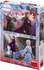 Rompecabezas de dinosaurios Dinotoys - Disney's Frozen II - 2 x 77 piezas
