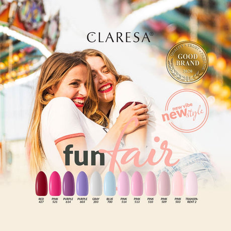 Claresa esmalte gel uv led 5ml morado 603 funfair