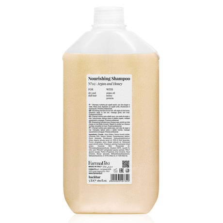 Farmavita backbar champú nutritivo n°02 argán y miel 5000ml