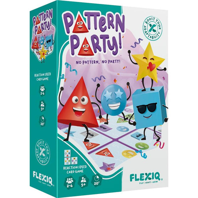 ¡Fiesta del patrón Flexiq! juego de cartas