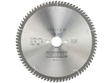 Hoja de sierra Dewalt metal duro 80 dientes tcg - ø 305 x 30 mm