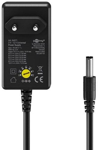 Fuente de alimentación enzo goobay 600ma 7.2w estabilizada - 7795510
