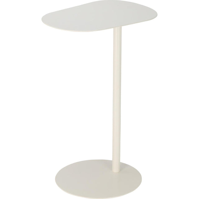 Mesa auxiliar Home Styling orgánica blanca 35x53cm