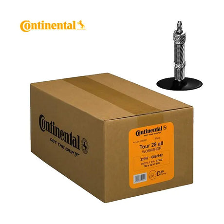 Continental 28x1 5 8x1 3 8 (32 47-622 642) caja taller hermetica plus dv 40 mm oe (50 piezas) 0180283 conti