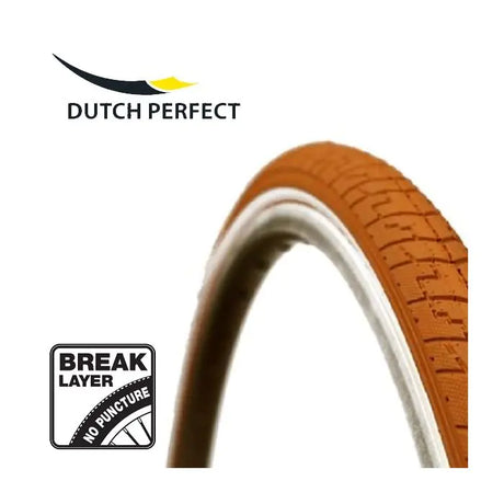Neumático holandés perfecto 28 x 1,40 40-622 mm antipinchazos - naranja con reflejos