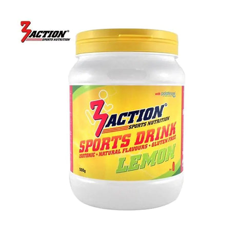 Bebida deportiva 3action limón 500 gramos 1201000001