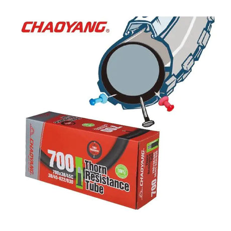 Chaoyang 28x1.50 1.75 (40 47-622) antipinchazos 3.7 mm (resistencia a espinas) av 40 mm y122602+3
