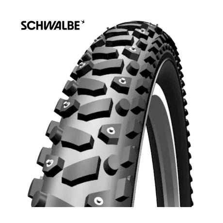 Schwalbe 26x1,90 (50-559) perno para nieve rosca reflex negra 11132223