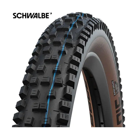Banda plegable Schwalbe Nic Nic Super Ground 27.5 x 2.40 62-584 mm - pared lateral de bronce