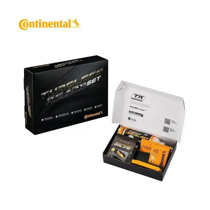 Juego listo para tubeless continental (fondo de llanta tl 25 mm 2 uds. válvulas tl s42, sellador) 0140092