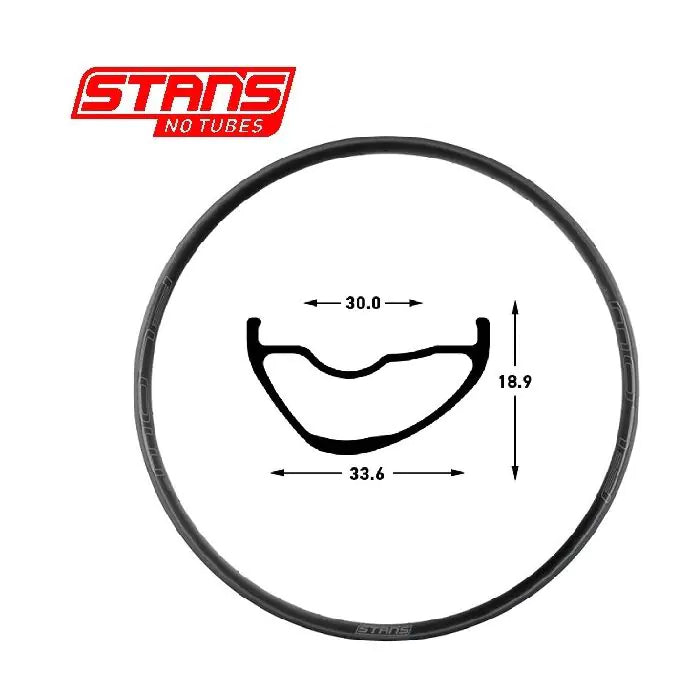 Llanta Stans notubes flow mk4 29 32h negro gris snt