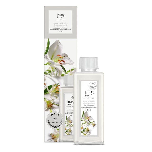 Ipuro difusor de fragancias recambio lirio blanco 200ml