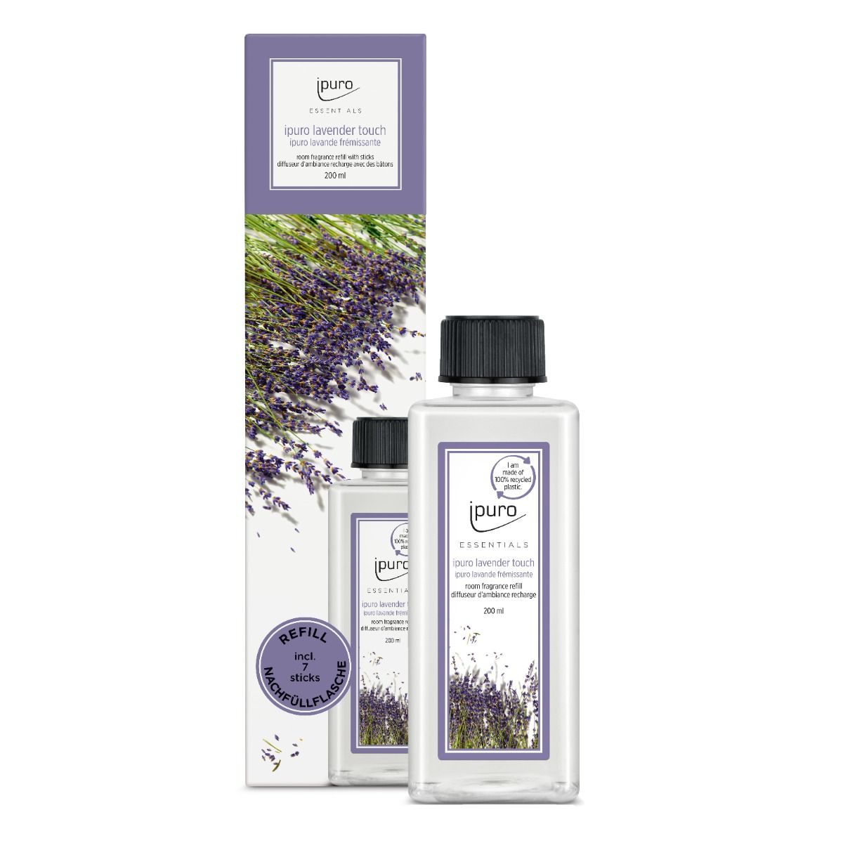 Ipuro difusor de fragancias recambio toque lavanda 200ml