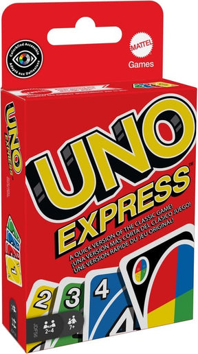 Juego de cartas Mattel Uno Express.