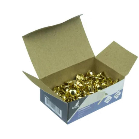 Pasador canguro de 12 mm chapado en cobre 100 piezas en caja