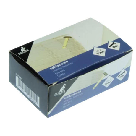 Pasador canguro de 12 mm chapado en cobre 100 piezas en caja