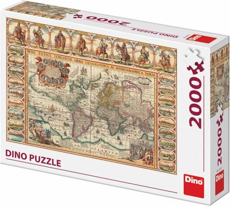 Dinotoys dino puzzle - mapa histórico del mundo - 2000 piezas